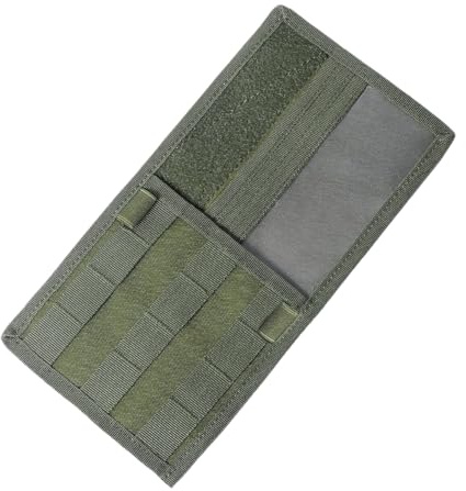 YHZNAGEM Molle Auto Sonnenblenden Organizer, MOLLE Multi-Pocket Visier Panel, Car Sun Visor Organizer Für Die Meisten Fahrzeuge (Grün)