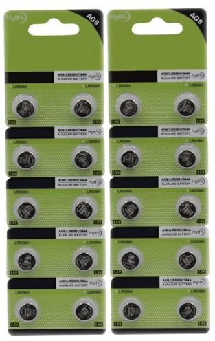 AG9/LR936/394 Button Cell Battery Durable Button Battery Small Electronics Calculator Button Cell Stable Voltage for Daily Use