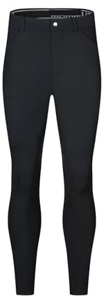 CGUOHU Reithosen Halbsilikon-Reithose for Herren; Reithose for Herren; Hochelastische, eng anliegende, schnelltrocknende Jodhpur-Hose for Herren; Silikon Reitleggings(M)