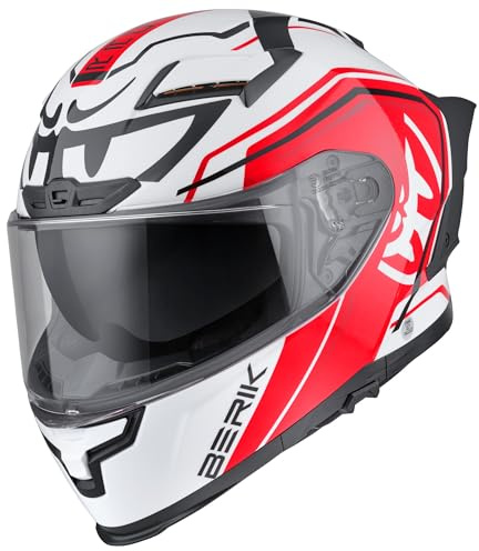 Berik FF871 Mapuro Helm, weiß/schwarz/rot, XS