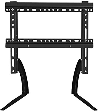 Supporto TV da tavolo con base triangolare stabile per TV ultra sottile, adatto per TV da 26 a 32 pollici, include parti di montaggio
