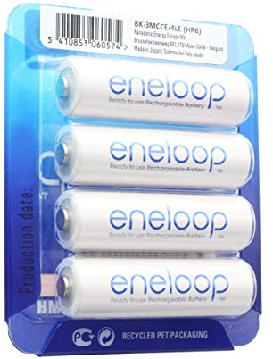 Sanyo HR-3UTGA eneloop Akku Mignon/AA 2000mAh 4er +AccuCell Safe