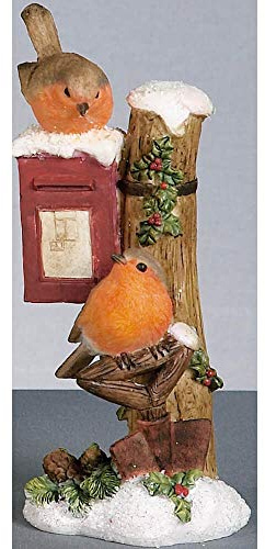 Premier Decorations Robin Post-box Mantelpiece Ornament