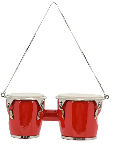 Broadway Gifts Rot Bongo Trommel zum Aufhängen Ornament