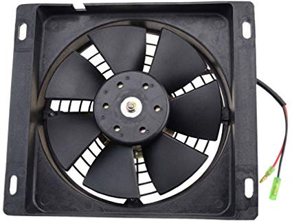 GOOFIT Square Radiator Cooling Fan Replacement For 250cc ATV Quad Go Kart Scooter