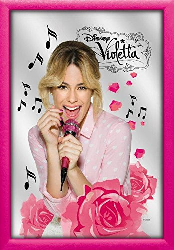 empireposter Violetta - Roses - Größe 20x30 bedruckter Spiegel im Kunststoff-Rahmen