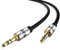 Aux Cable 1M 3.5mm Stereo Pro Auxiliary Audio Cable - for Beats Headphones Apple iPod iPhone iPad Samsung LG Smartphone MP3 Player Home/Car etc - IBRA Black