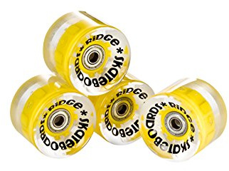 Ridge Cruiser Rollen Skateboard Blaze LED Leuchtrollen Mini Räder, Yellow, TRUCKS-R22