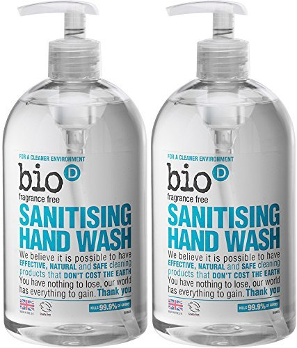 (2 Pack) - Bio-D - Sanitising Hand Wash | 500ml | 2 PACK BUNDLE