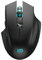 Forter i720 Mouse wireless silenzioso, ergonomico, silenzioso, per giochi e uso generico, 2 pulsanti laterali/2400 DPI, nero