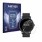 Savvies Panzer Schutz Glas für Armbanduhren (Kreisrund, ø: 43 mm) (3 Stück) 9H Hartglas, Anti-Fingerprint, Displayschutz