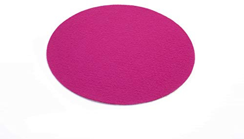 Primaflor - Ideen in Textil Event-Teppich Hochzeitsteppich Podium Rund, Pink, 1,50m Durchmesser, Schwer Entflammbar, Weihnachtsbaum-Decke, Teppich, Stehtisch-Unterleger