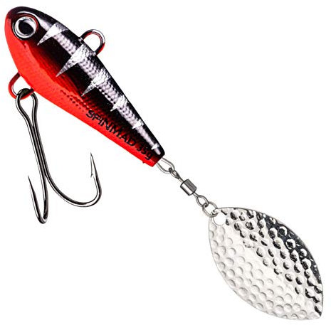 SpinMad 35g Bleikopfspinner - Jig Spinner, Farbe Lieblingsköder:Black Perch