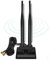 Ziyituod Antena WiFi Externa 2.4G / 5.8G Base Magnética de Doble Frecuencia 6dBi con Adaptador RP-SMA Cable de Extensión 2m Compatible para Cámara WiFi, Tarjeta PCIe WiFi (ZYT-6dBi)