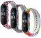 nuosiweilang Armband Kompatibel mit Xiaomi Mi Band 7/Mi Band 6/Mi Band 5, Silikon, Bunt, 155-220mm, Sport, Modern, Casual, Unisex, 3 Stück (C), Fitness-Tracker-Zubehör, Armband