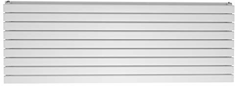 Pinta Horizontal Radiator | Flat Panel Double Column | Central Heating | Living Room Hallway Bathroom Kitchen Radiator | 610 x 1600| White