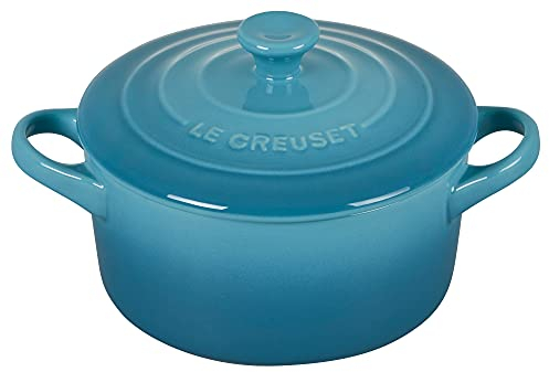 Le Creuset Mini Cocotte rotonda in gres, 14 once, Caraibi