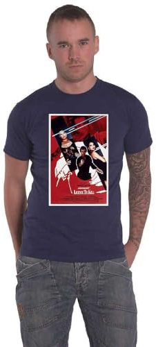 James Bond 007 T Shirt Licence to Kill Affiche Nouveau Officiel Homme Navy Bleu Size M