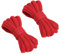 VSUDO 70 cm Cordones Rojo Ovalados para Zapatillas, Cordones Zapatillas Rojo de Baloncesto, Oval Red Shoe Laces, Cordones de Zapatos Rojo para Hombre o Mujer (2 Pares-Rojo-070cm)
