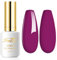 Imtiti Vernis Semi Permanent Violet, 15ml Violet Rougeâtre Vernis Gel UV Semi Permanent UV Led Soak Off Gel Nail Polish French Vernis À Ongles Gels Semi-Permanents DIY Nail Kit Démarrage