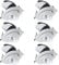 TPMAFF LED-Einbaustrahler, 12 W,20 W,30 W,35 W, CRI 90+ COB-LED-Deckeneinbaustrahler, um 70 ° nach Oben und unten verstellbar, um 360 ° schwenkbarer Einbaustrahler, 6 Stück