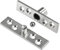 2 Stück 360° Türscharnier, Edelstahl, drehbar, versteckte Tür, Mittelwelle, Schwenkscharniere, 100mm x 23.7mm (L100（2PCs）)