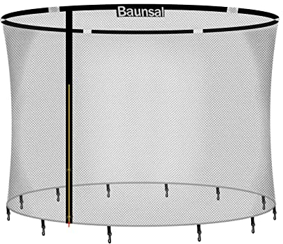 Baunsal® Trampolin Sicherheitsnetz Ø 244 cm (FGOS) für 6 Netzstangen Netzhöhe 180 cm Ersatzteile Netz Schutznetz Kindertrampolin Ersatznetz Gartentrampolin Outdoor