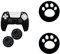 CUZKC Cover Custodia per ps5 Controller Skin Antiscivolo Protettiva in Silicone per ps5 Joystick con Gommini Coprilevette Analogiche Custodia per ps5 con 4 keycaps(Nero)