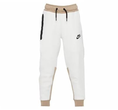 Nike FB8002-121 M NK TCH FLC JGGR Pantaloni Sportivi Uomo Summit White/Khaki/Black Taglia M