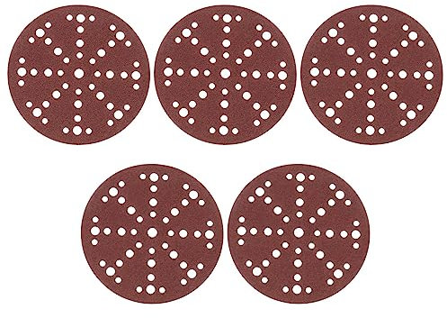 The Lord of the Tools 50pcs Disques Abrasifs 150mm 15,2cm 48 trous avec Crochet et Boucle de Papier Abrasif 40/80/100/120/180 Compatible avec Festool RO 150/ES 150/ETS 150/ETS EC 150/LEX 150/WTS 150