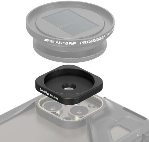 SMALLRIG Universal M-Mount to 37mm Threaded Lens Adapter for SmallRig Phone Cage with M-Mount Lens for iPhone 11/12/ 13/14/ 15 Series - 4395