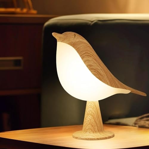 Piccola lampada da comodino, lampada da scrivania, luce notturna, lampada da tavolo, comando a sfioramento, senza fili, 3 colori, luminosità regolabile, lampada notturna portatile per bambini/adulti