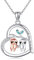 JERWLI Faultier Geschenke Sterling Silber 925 Faultier Halskette süßes Faultier Schmuck Geschenk für Frauen Mädchen Faultier Liebhaber