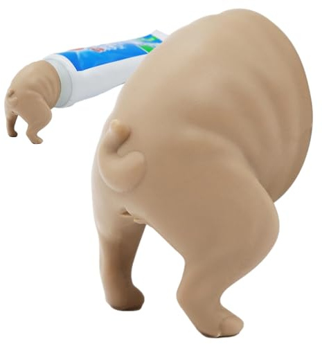 Dog Pooping Zahnpasta Topper, Tier Zahnpasta Topper, Selbstschließendes Design Silikon Welpen Zahnpasta Deckel, Zahnpasta Topper für Kinder, Hund Zahnpasta Abdeckung, Tierförmiger