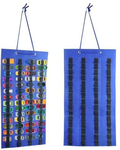 mumisuto Hängender Organizer für Hot Wheels, Spielzeugauto Hülle Tasche Hot Wheels Wandhalterung Wand Organizer Hängend Tasche Doppelseitiger Koffer fasst bis zu 120 Autos,65.5 * 36 cm