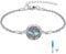 CUPENDA Tree of Life Urn Bracelet for Ashes 925 Sterling Silver Abalone Shell Tree of Life Cremation Keepsake Pendant Locket Bracelet for Women Men