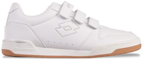 Lotto Titanis VL Unisex, Scarpe da Ginnastica Adulto, Bianco Lt Grigio, 41 EU