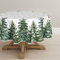 Artoid Mode Schneeflocken Bäume Weihnachten Tischdecke Rund 140 cm, Winter Christmas Fleckschutz Tischwäsche Küche Dekoration Party Dekor