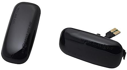 2 stücke Seite Marker Licht Dynamische Blinker Blinkende Anzeige for Audi A3 S3 8P A4 B6 B8 B7 S4 RS4 A6 S6 C5 8E0949127(Black)