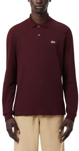Lacoste - Polo Manga Larga Hombre Color: Expresso Talla: XL