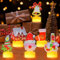 GAROMIA Weihnachten Teelichter LED 6 Stück Weihnachtsdeko teelichter Weihnachten Thema Weihnachten Teelichter LED Kerze Batteriebetrieben Weihnachten Deko Weihnachten Tischdeko