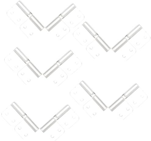 QUMIIRITY 10stücke Schrankscharniere Aus Acrylmaterial Kleine Und Elegante Scharniere Für Bastelprojekte Glastüren Und Holzkisten Inklusive Minischarniere Für Klapp Und Falttüren
