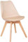 UNIVERSDECOR Chaise Style Scandinave Stockholm (Beige, 1 Chaise Stockholm Style Scandinave)