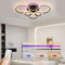 ZAITINZ Deckenlampe Led,6 Ringe Wohnzimmerlampe,Deckenleuchte Dimmbar mit Memory Funktion 3000K-6000K,Led Deckenleuchte 70W,3-lagiges Design Moderne Deckenleuchten,Lampe Schwarz,70 * 55CM