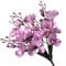 Künstlicher Blumenstrauß aus Magnolie und Gladiolen, 5 Zinken, 20 Köpfe, Violett