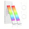 RGB Lightbar pour Interieur, Rechargeable USB LED Lampe de Placard à Détecteur de Mouvement, Sous meuble à Changement de couleur, Eclairage Veilleuse pour Chambre, bureau, cuisine, dressing, Escalier
