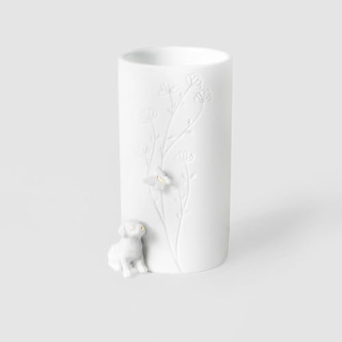 Räder Porzellangeschichten Vase Hund sitzend