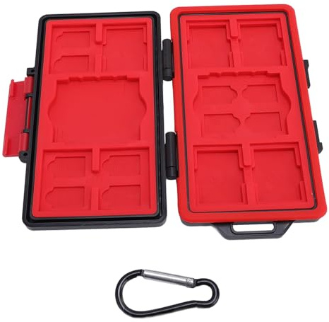 Speicherkartenkoffer -Halter -Organizer, Wasserspeicherbox für XQD-, CF-, SIM- und SD -Karten, Speicherkartenbehälter mit Sicheren Snap Lock