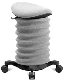 TOPSTAR Sitness 4D mit Rollen AGR-Zertifiziert Dynamischer Sitzhocker schwarz - grau, ergonomischer Bürohocker - höhenverstellbar - stärkt den Rücken - entlastet die Bandscheiben | Made in Germany | Ergonomisch | Bürohocker, Rollhocker | höhenverstellbar | Geprüfte Sicherheit nach GS-Intertek