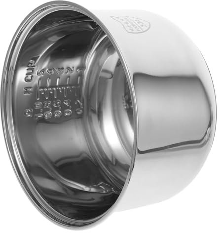 Stainless Steel Inner，Universal Stainless Steel Inner Pot for Rice Cooker 2L Replacement Inner Pot for Household Electric Cookers Ideal for Boiling and Porridge Cooking